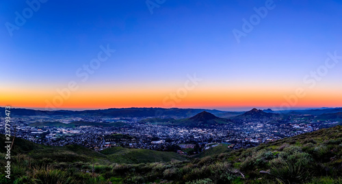 Panoramic Cityscape at Dawn  Sunrise