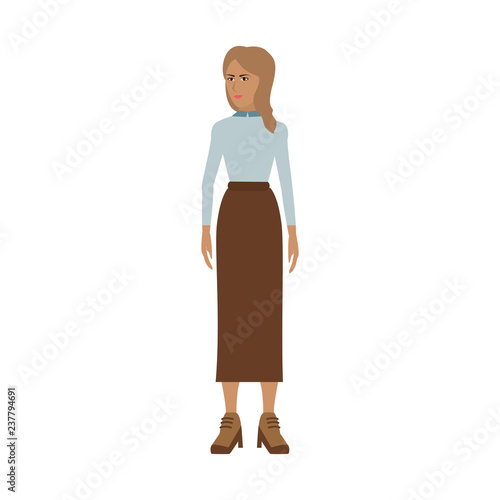 Young woman cartoon photo