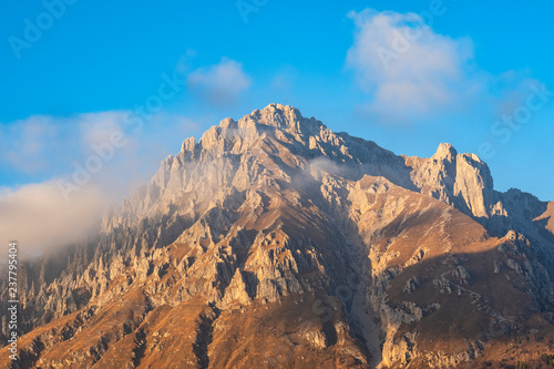 Grigna mountain at sunset