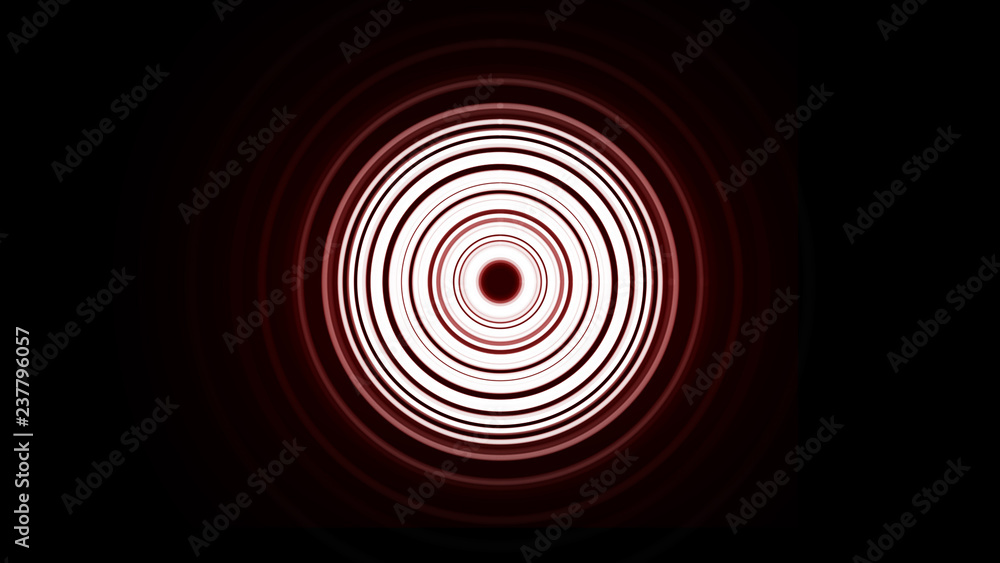 Fototapeta premium Abstract 3D big data visualization. Abstract futuristic 3D speed tunnel warp. Complexity and data flood of modern digital age. 3D rendering.