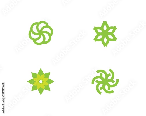 flower logo vector
