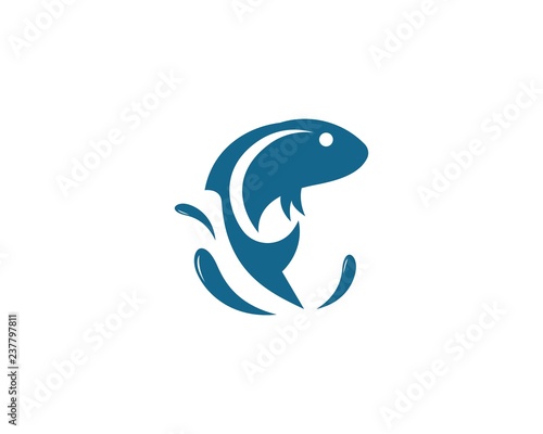Fish logo template
