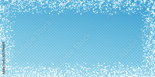 Amazing falling snow Christmas background. Subtle 