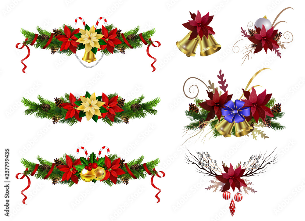 Naklejka premium Christmas elements for your designs