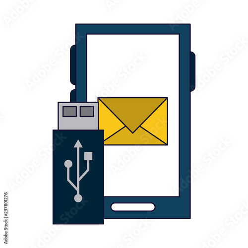 smartphone email sending and usb
