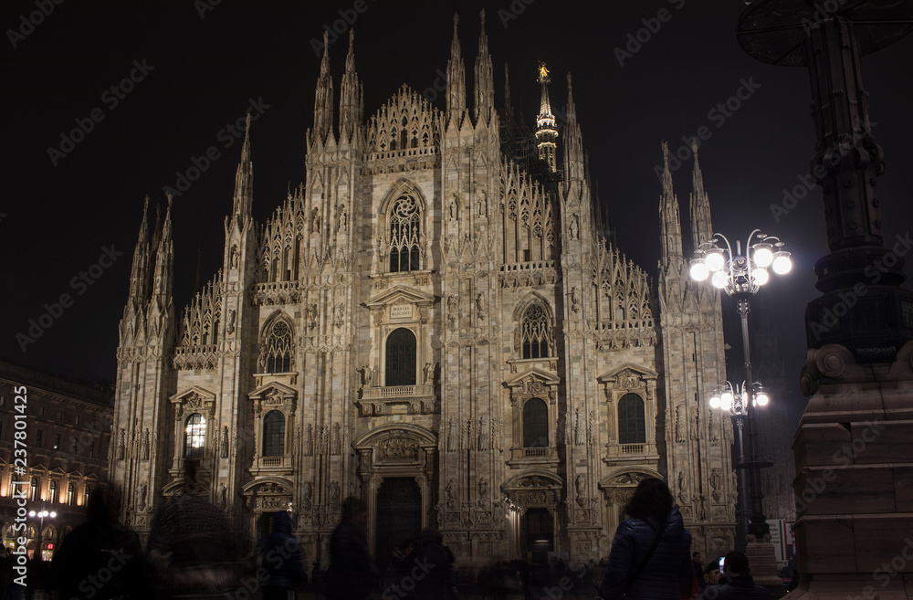 Duomo and duomo's square at night