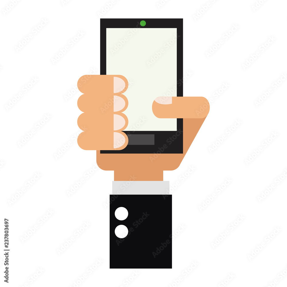 Hand holding smartphone Hand holding smartphone