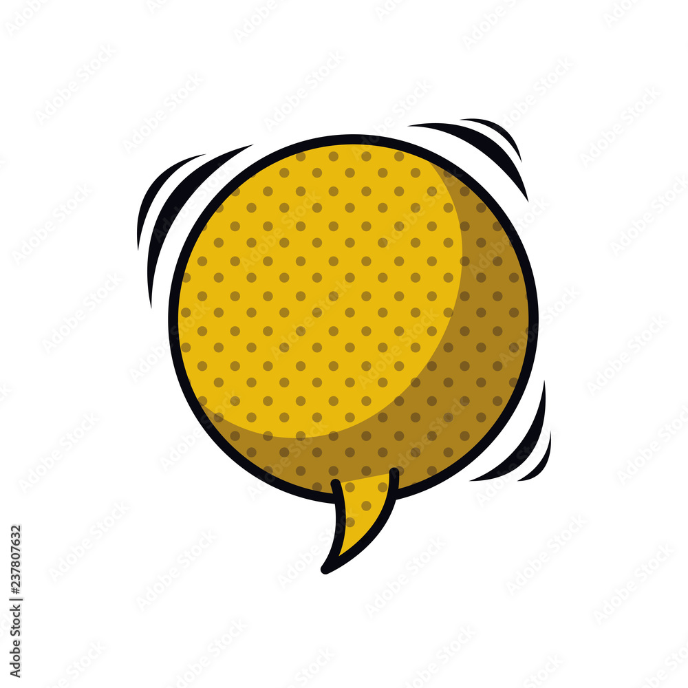 speech bubble in comic isolated icon speech bubble in comic isolated icon