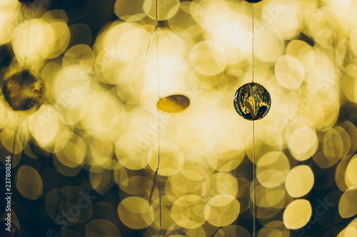 Beautiful defocused bokeh composition for background, vintage tone