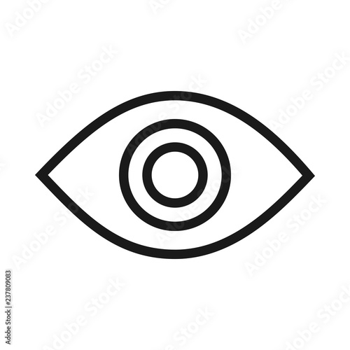 Simple Eye Outline Icon