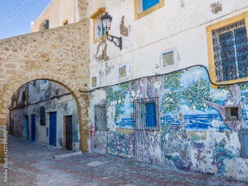 Fototapeta Naklejka Na Ścianę i Meble -  Streets of the medieval medina in Safi