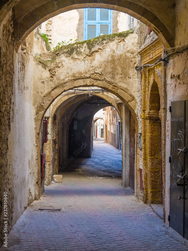 Streets of the medieval medina in Safi