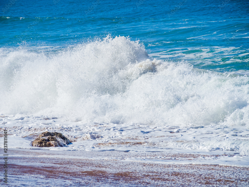 Fototapeta premium Waves of surf stormy Atlantic near Safi