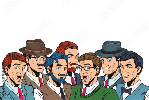 pop art retro men