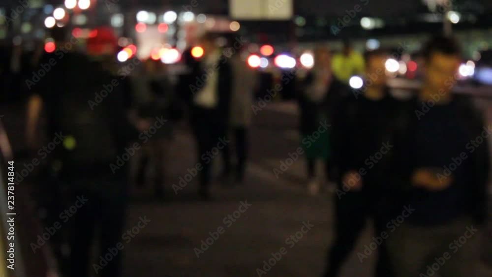 crowd walking defocussed unrecognizable people walk rush hour crowd walking defocussed unrecognizable people walk rush hour