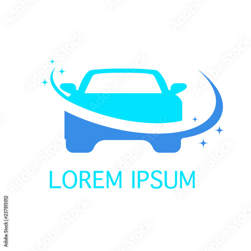 車の洗浄のロゴ