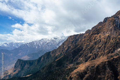 Manali Rohatang Pass snow capped mountains layers  © NEWTRAVELDREAMS