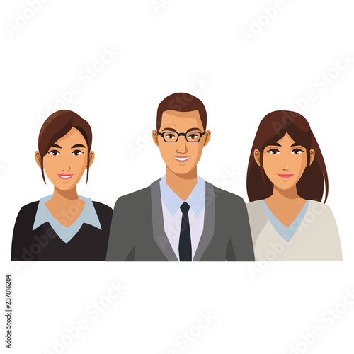 coworkers executives cartoon