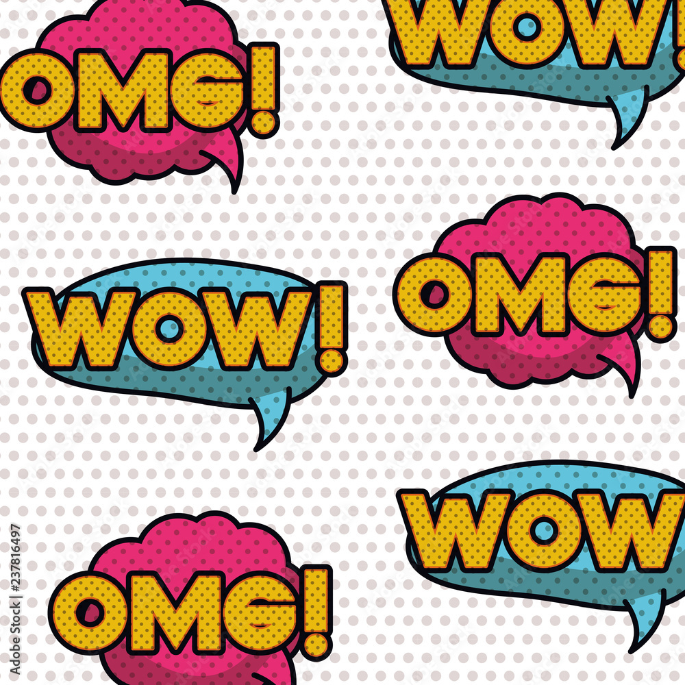 speech bubble with words comic pattern speech bubble with words comic pattern