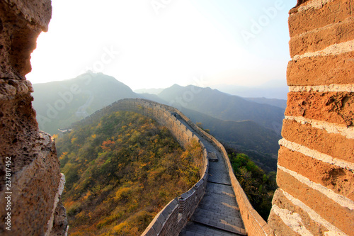 Jinshanling Great Wall scenery, China photo