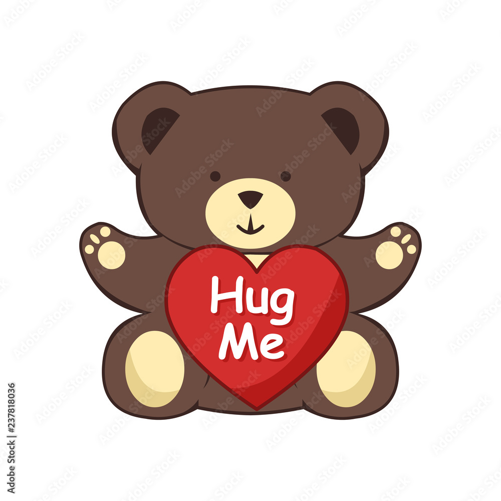 teddy with red heart hug me teddy with red heart hug me