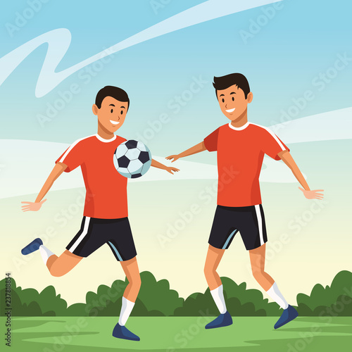friends young men cartoon