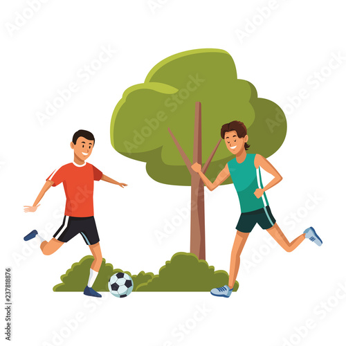 friends young men cartoon