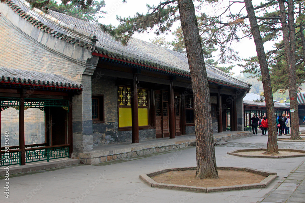 Chinese style courtyard in a museum, chengde mountain resort, China