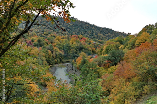 Autumn landscape of the Talysh mountains