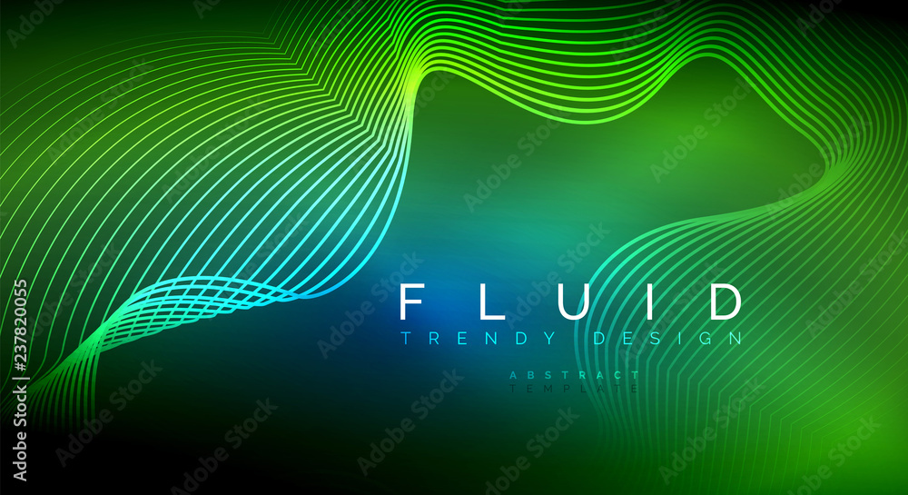 Digital flowing wave particles abstract background Digital flowing wave particles abstract background