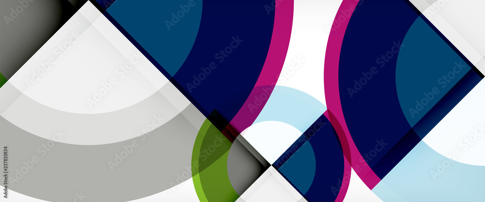 Obraz premium Multicolored round shapes abstract background