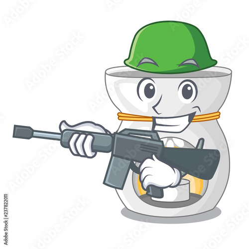 Army aroma lamp in a cartoon versions