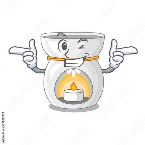 Wink therapy aroma lamp and candle character