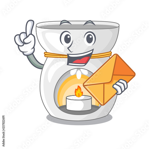 With envelope therapy aroma lamp and candle character