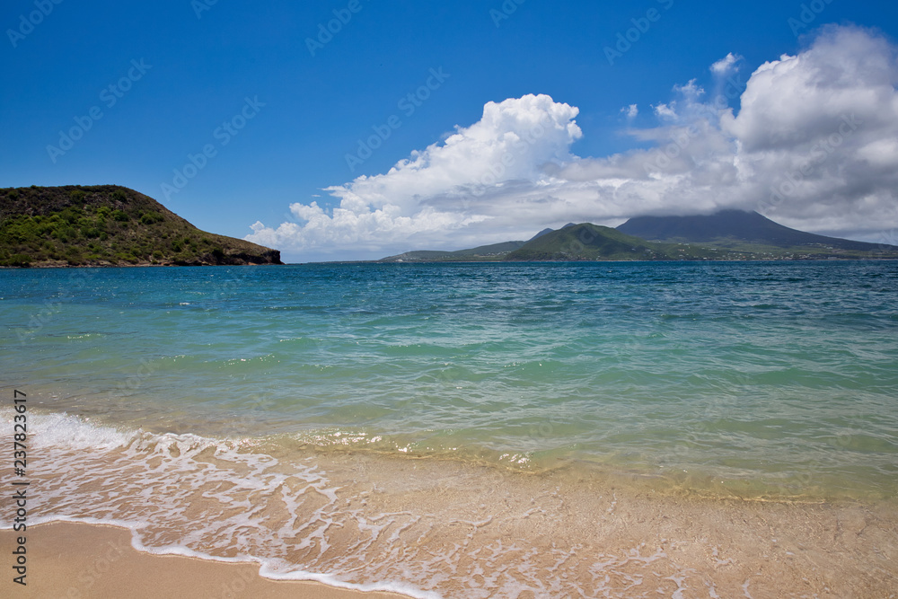 The view of Island of Nevis from St. Kitts
