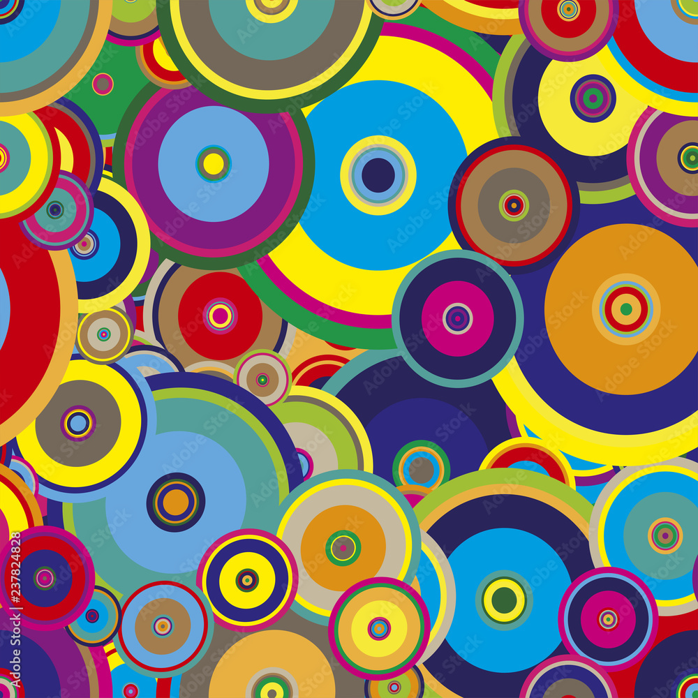 Colorful rainbow circle background. Vector illustration