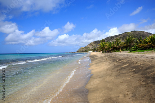 Pristine beach in St. Kitts 