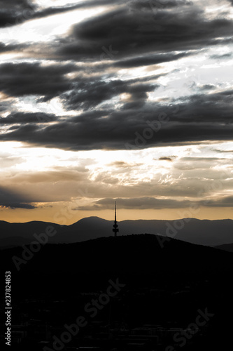 Canberra Sunset from Mount Ainslie, Canberra