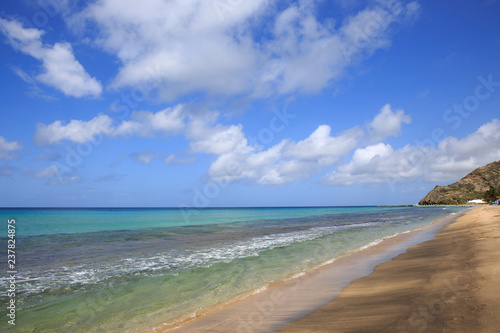 Pristine beach in St. Kitts  