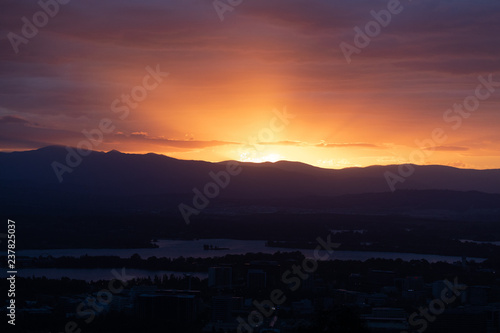 Canberra Sunset from Mount Ainslie, Canberra © Jack