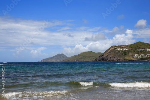 The view of south peninsula of St. Kitts island 