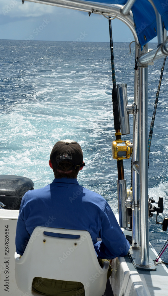 Fototapeta premium Deepsea fishing in St.kitts, Caribbean