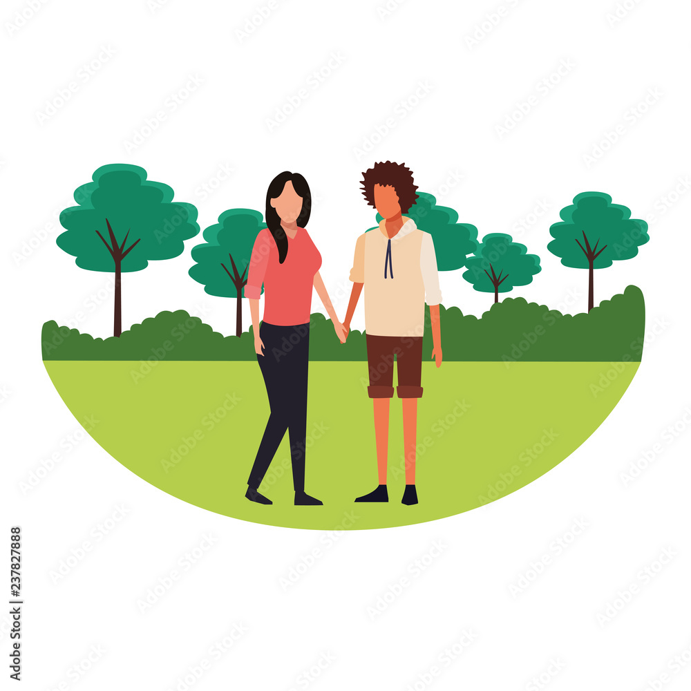 Young couple avatar Young couple avatar