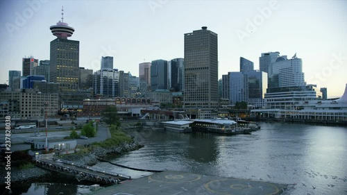 Aerial view Vancouver Harbour British Columbia Canada photo