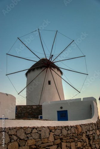 old windmill in Mykonos