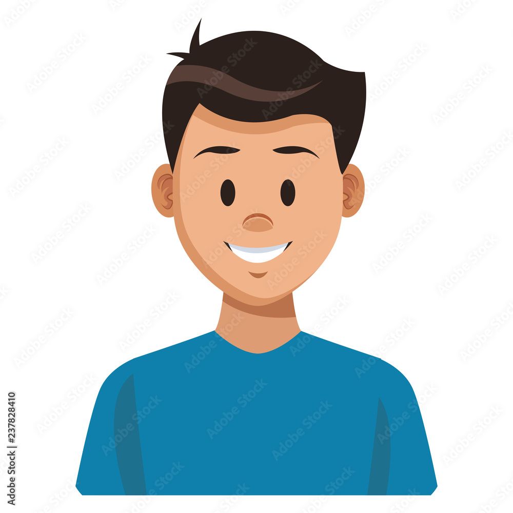 Man profile cartoon Man profile cartoon
