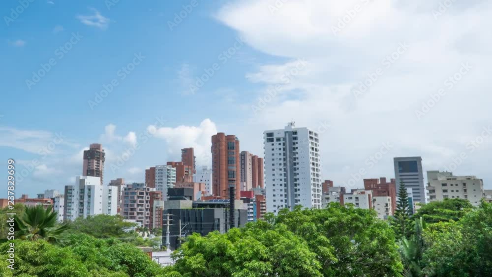 Skyline Timelapse of Barranquilla, Colombia on a Hot Sunny Day Skyline Timelapse of Barranquilla, Colombia on a Hot Sunny Day