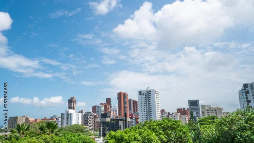 Skyline Timelapse of Barranquilla, Colombia on a Hot Sunny Day Skyline Timelapse of Barranquilla, Colombia on a Hot Sunny Day