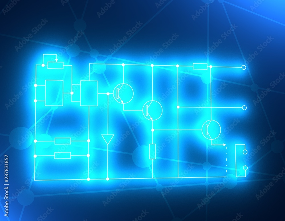 High-tech technology background. Abstract circuit board illustration. 3D rendering High-tech technology background. Abstract circuit board illustration. 3D rendering