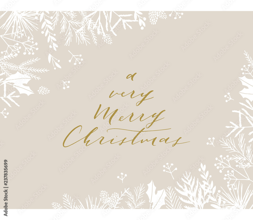 Christmas greeting card.